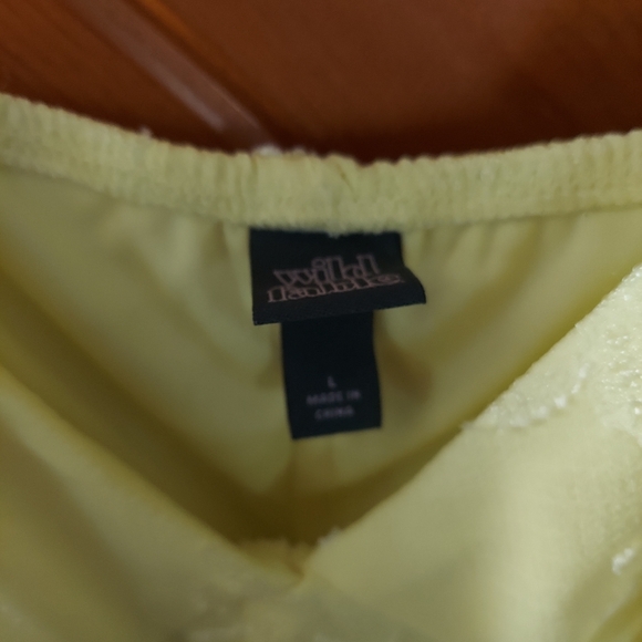 Women's Triangle Cup Tiered Mini Skater Dress - Wild Fable™ Lemon Yellow - Picture 7 of 8